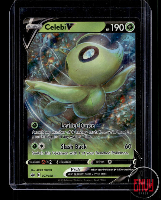 Celebi V Near Mint 007/198 V Rare Chilling Reign Pokemon Holo
