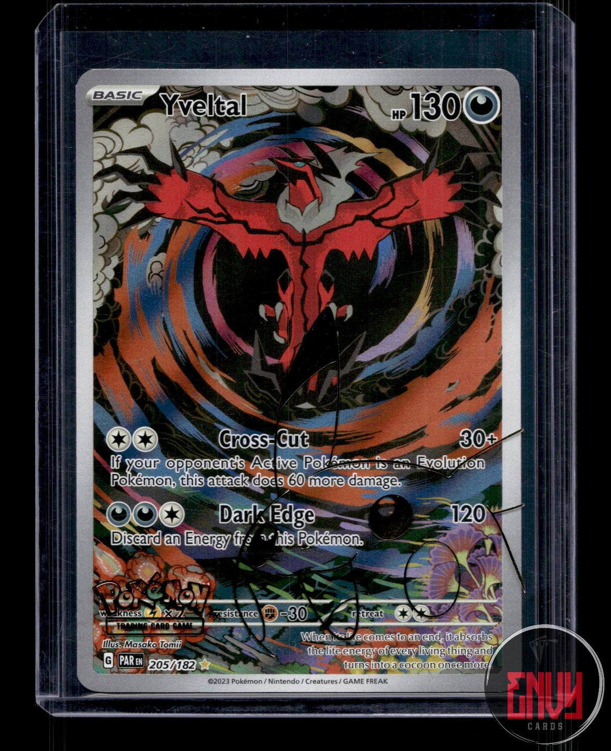Yveltal NM 205/182 IR Paradox Rift Pokemon Holo