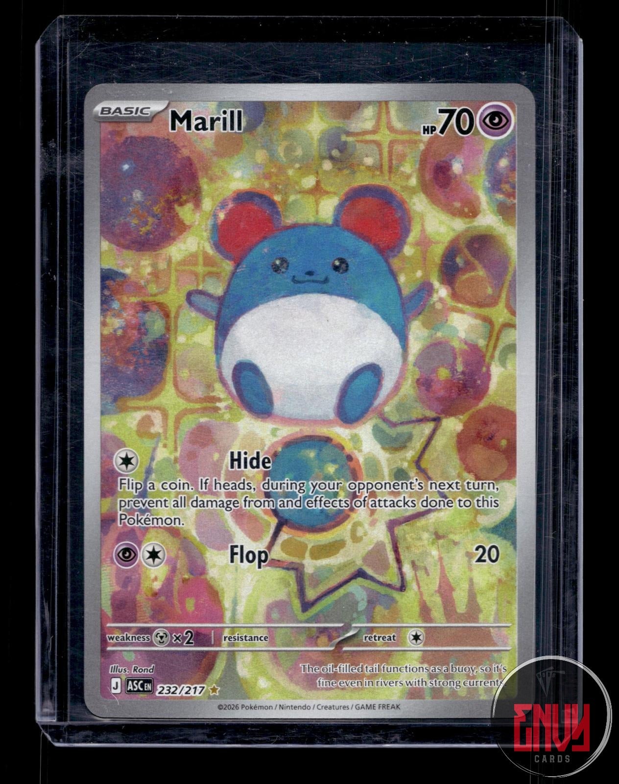 Marill Near Mint 232/217 Illustration Rare Ascended Heroes Pokemon Holo