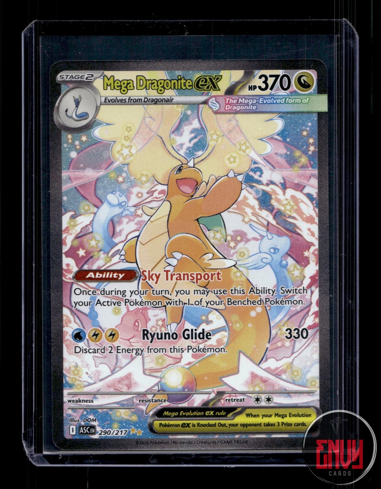 Mega Dragonite ex NM 290/217 Ascended Heroes Pokemon Holo