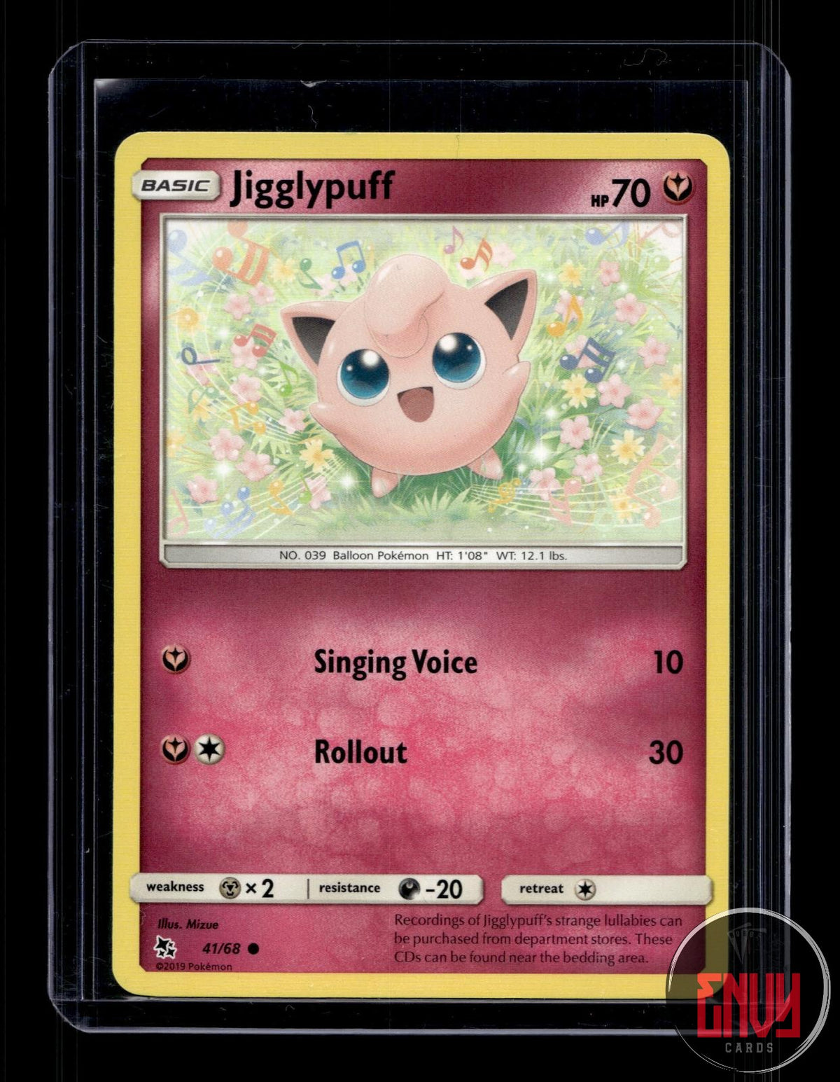 Jigglypuff Lightly Played 41/68 Common Hidden Fates Pokemon