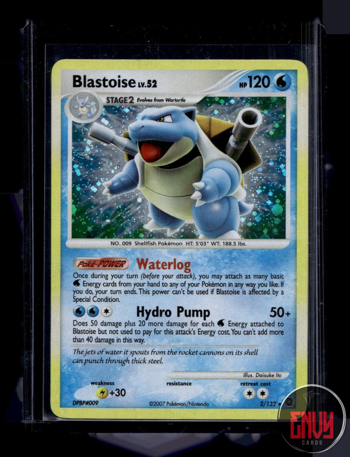 Blastoise Lightly Played 2/132 Rare Secret Wonders Pokemon Holo