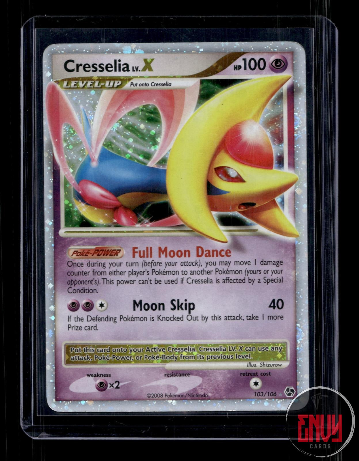 Cresselia LV.X Near Mint 103/106 LV.X Rare Great Encounters Pokemon Holo