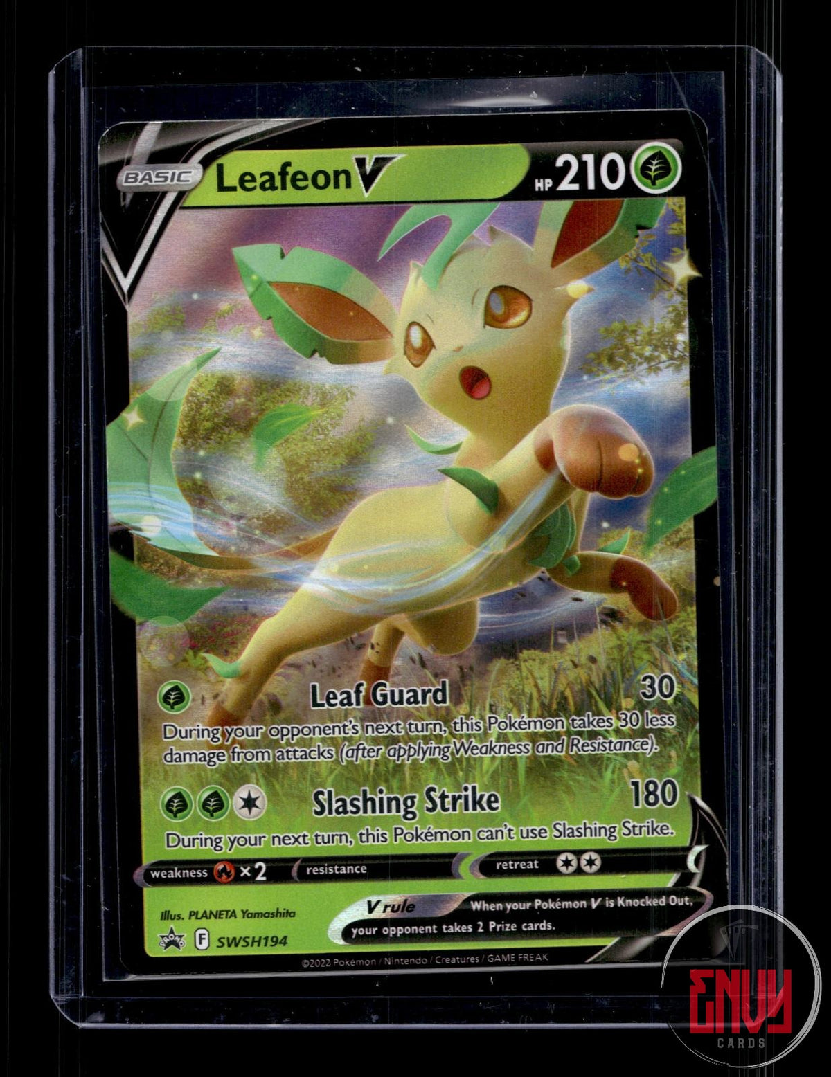 Leafeon V Lightly Played SWSH194 Promo Sword & Shield Promo Pokemon Holo