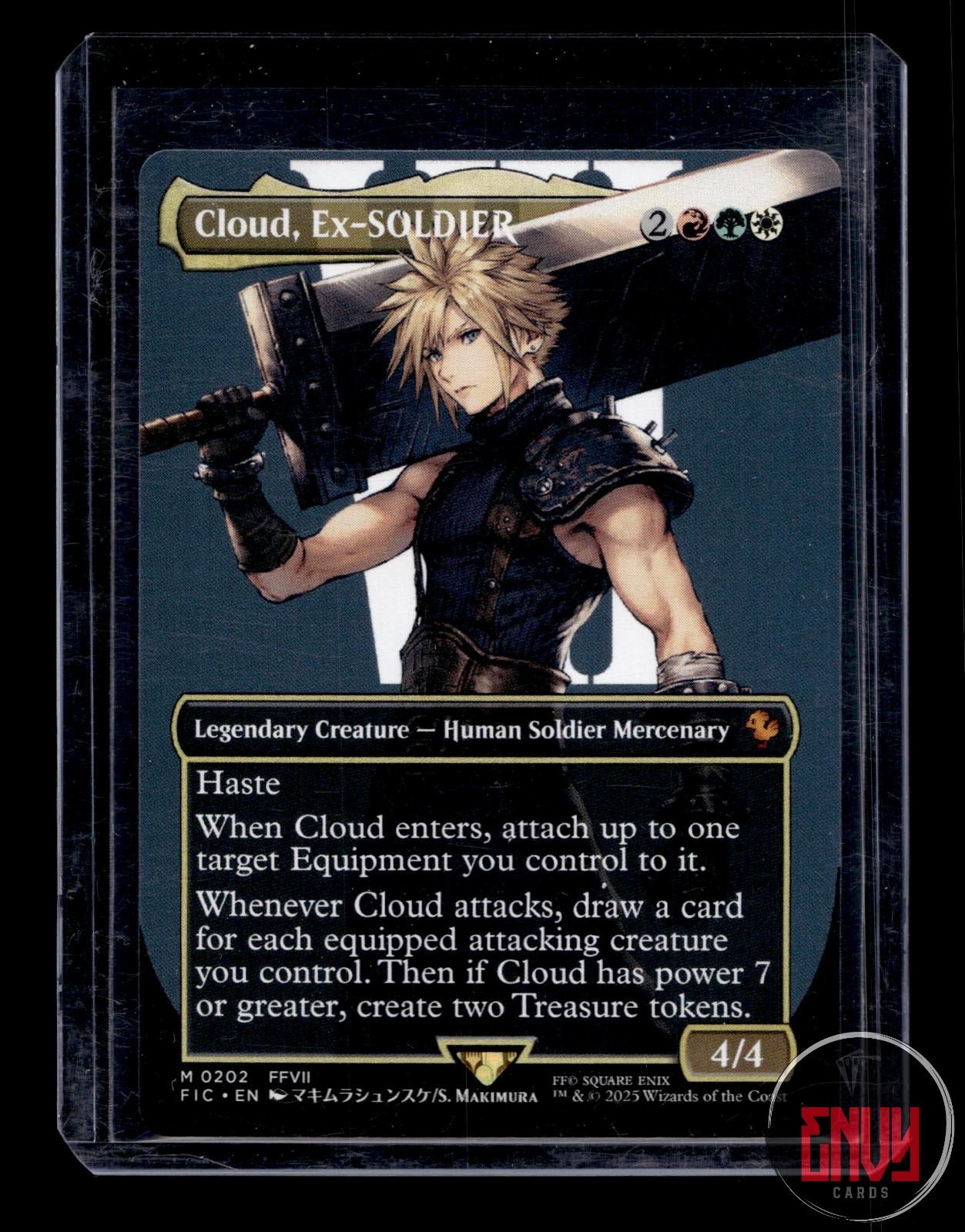 Cloud, Ex-SOLDIER (Borderless) Near Mint 202 Mythic Commander: FINAL FANTASY