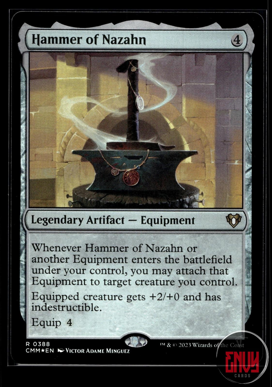 Hammer of Nazahn Near Mint 388 Rare Commander Masters Foil