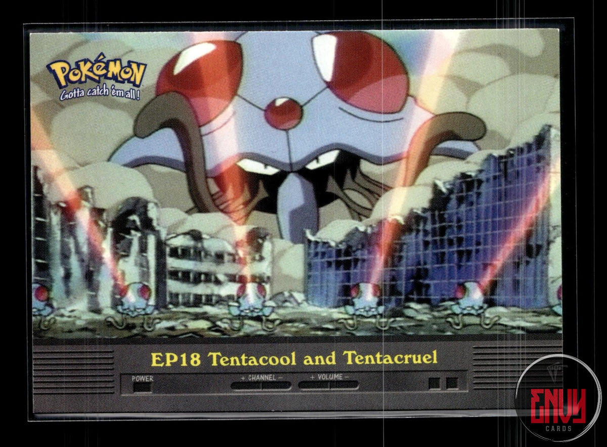 EP18 Tentacool and Tentacruel LP #140 Topps Trading Cards Series 2 Pokemon