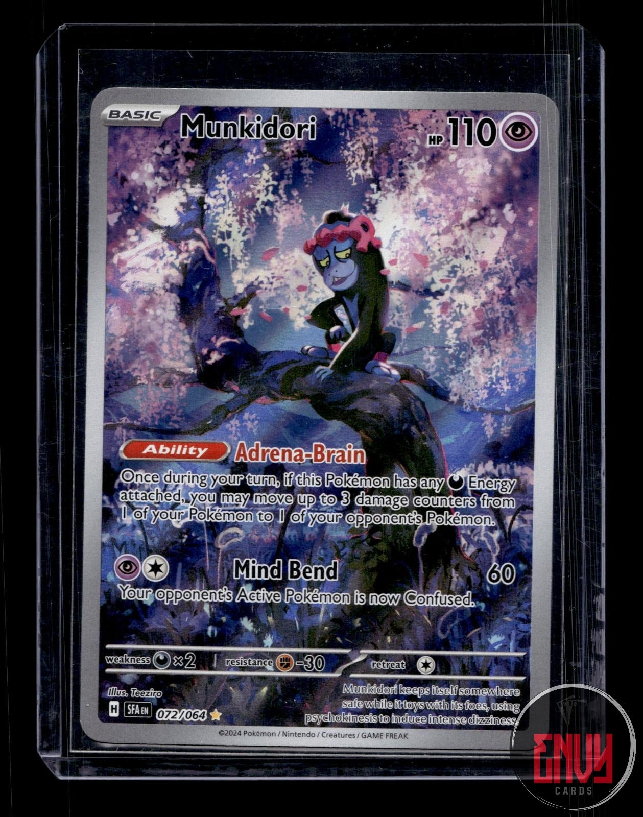 Munkidori Near Mint 072/064 Illustration Rare Shrouded Fable Pokemon Holo