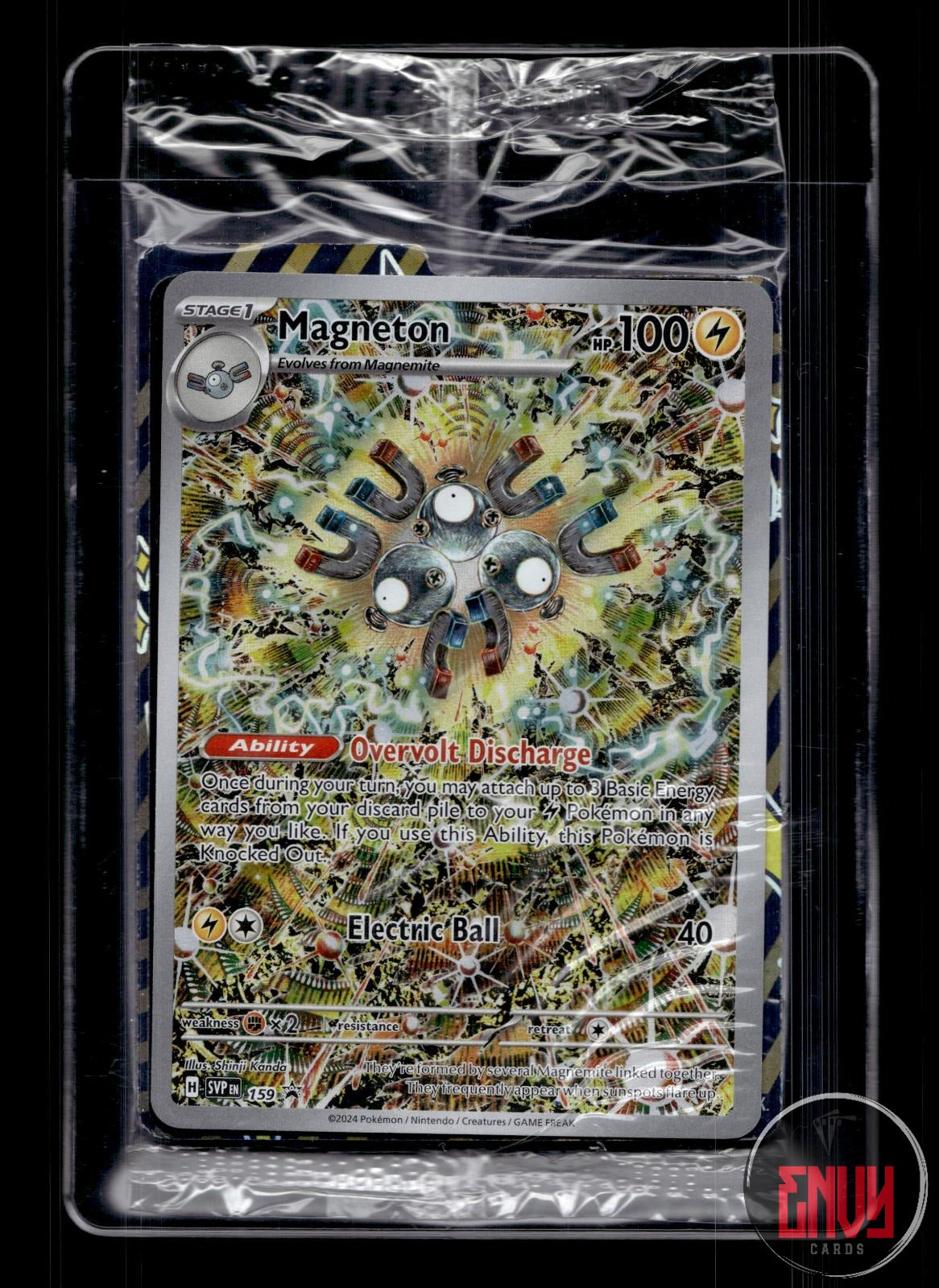 Magneton Near Mint 159 Promo Scarlet & Violet Promo Pokemon Holo SEALED