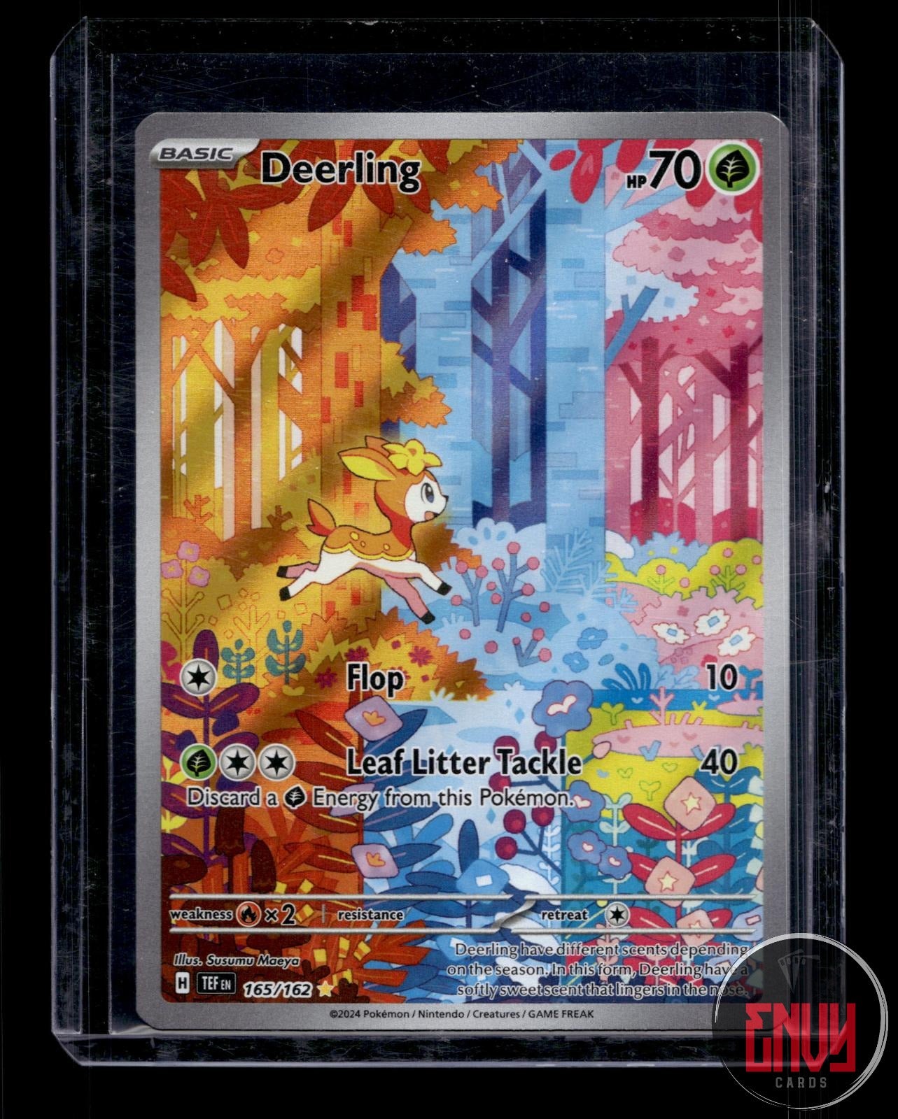 Deerling Near Mint 165/162 Illustration Rare Temporal Forces Pokemon Holo