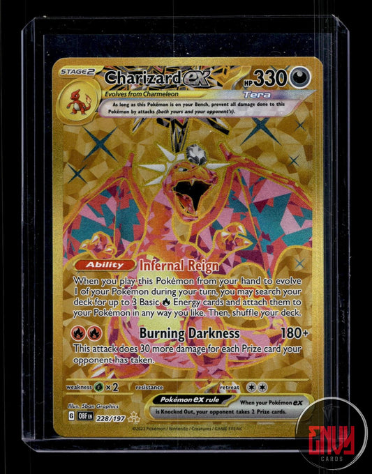 Charizard ex Lightly Played 228/197 Hyper Rare Obsidian Flames Pokemon Holo