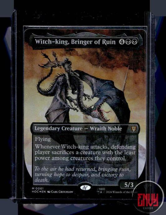 Witch-king, Bringer of Ruin (Borderless) (Surge Foil) NM 61 The Hobbit: Eternal