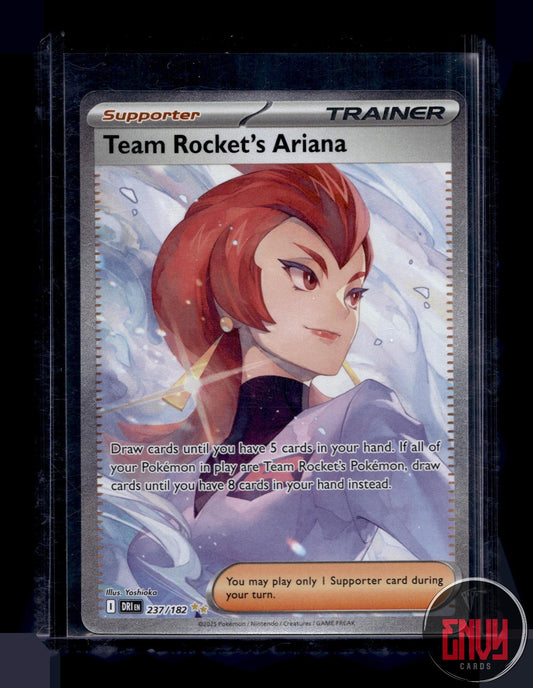 Team Rocket's Ariana NM 237/182 Destined Rivals Pokemon Holo