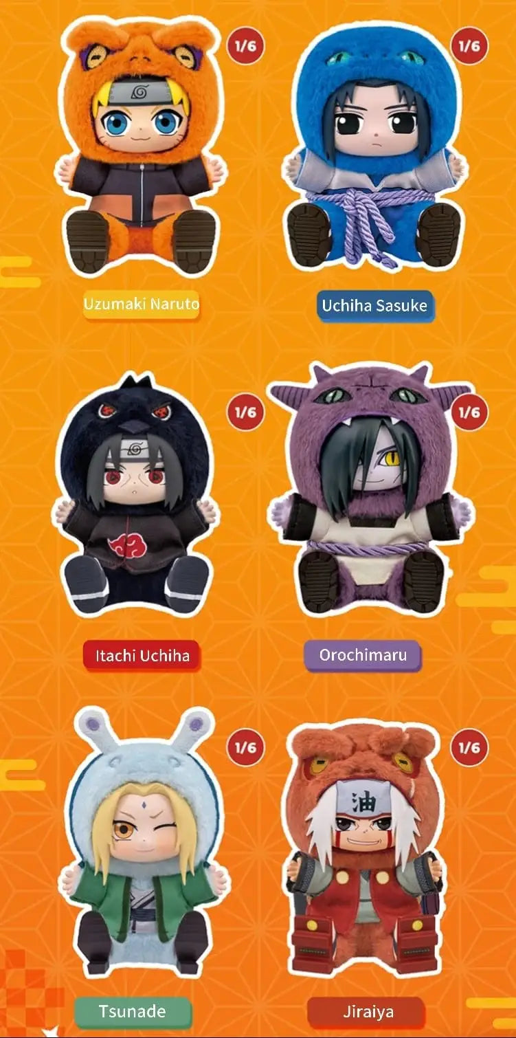 Naruto Shippuden Cute Beast Party V2 Surprise 5.5" Plush Bag