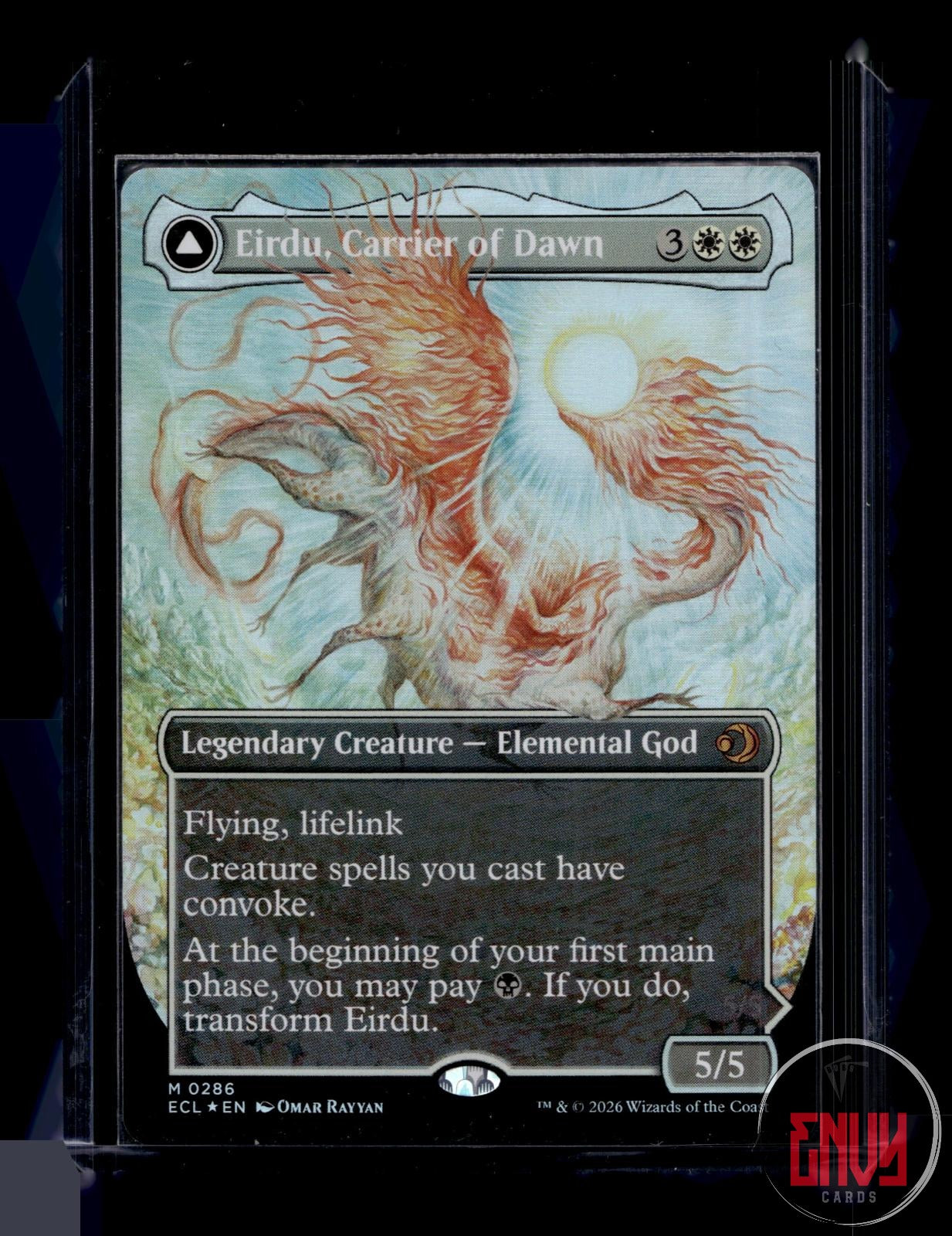 Eirdu, Carrier of Dawn (Borderless) NM 286 Lorwyn Eclipsed Foil
