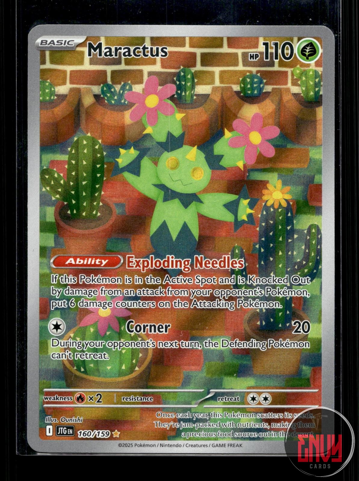 Maractus NM 160/159 IR Journey Together Pokemon Holo