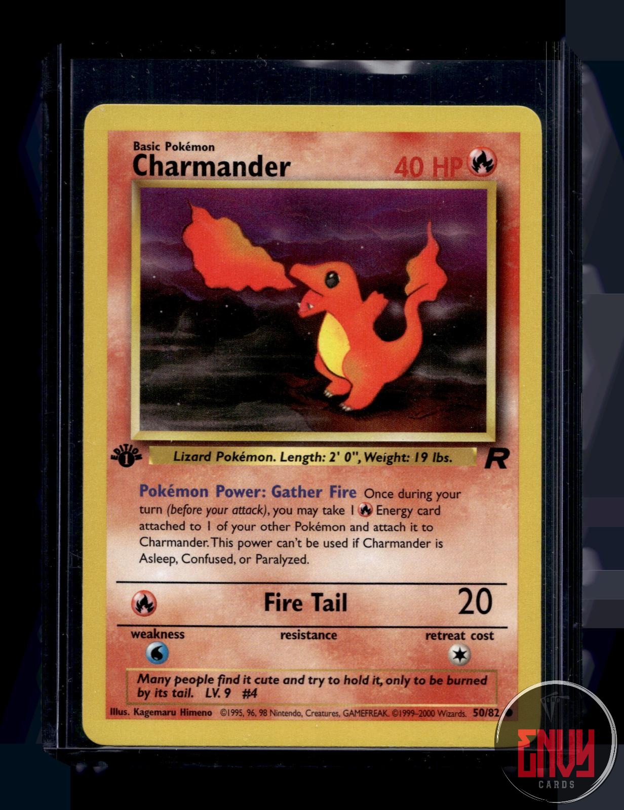Charmander Lightly Played 50/82 Common Team Rocket Pokemon 1st Edition