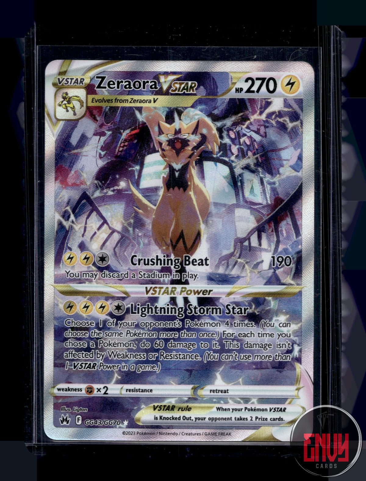 Zeraora VSTAR NM GG43/GG70 UR Crown Zenith Galarian Gallery Pokemon Holo