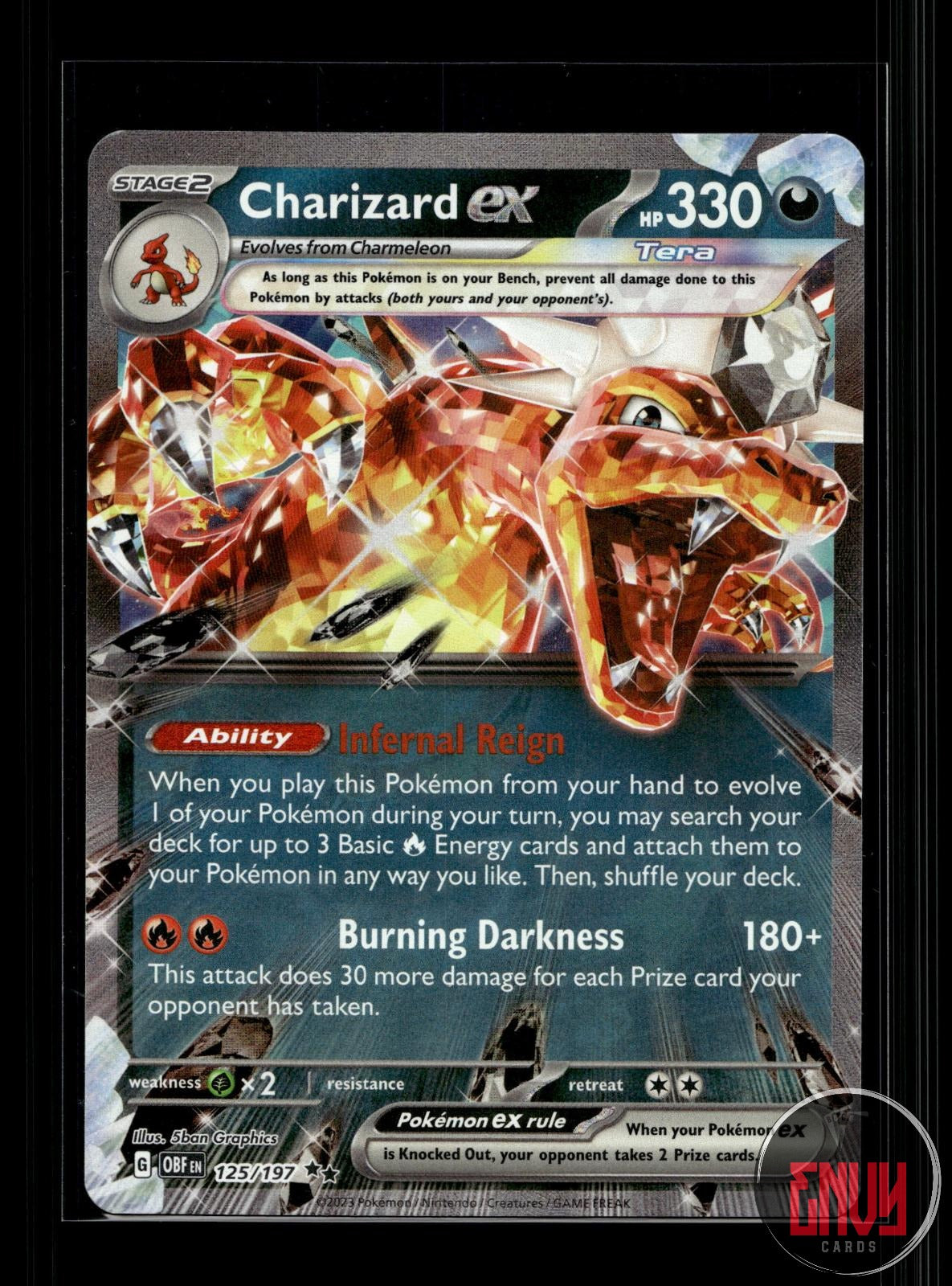 Charizard ex NM 125/197 UR Obsidian Flames Pokemon Holo