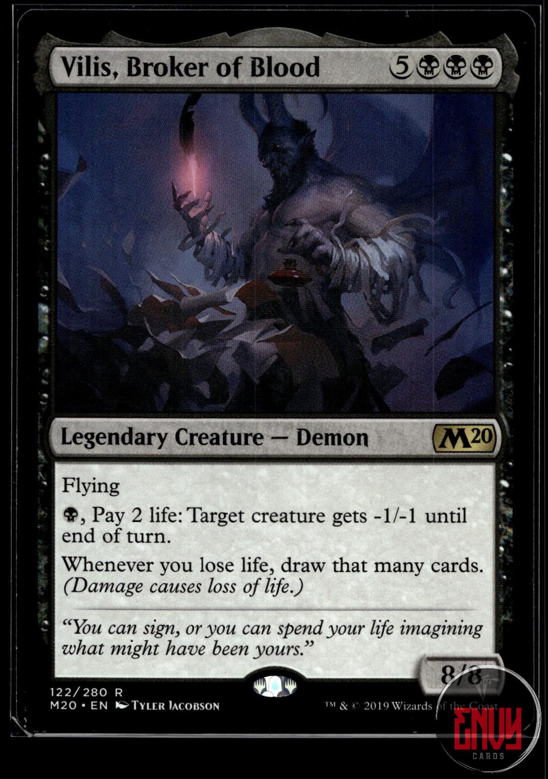 Vilis, Broker of Blood Near Mint 122 Rare Core Set 2020