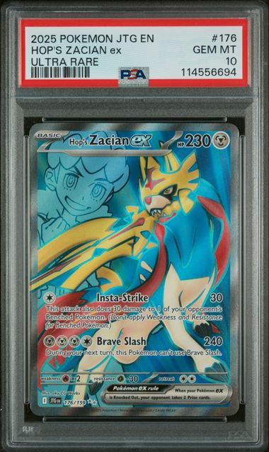 Hop's Zacian EX UR Journey Together 176/159 PSA 10