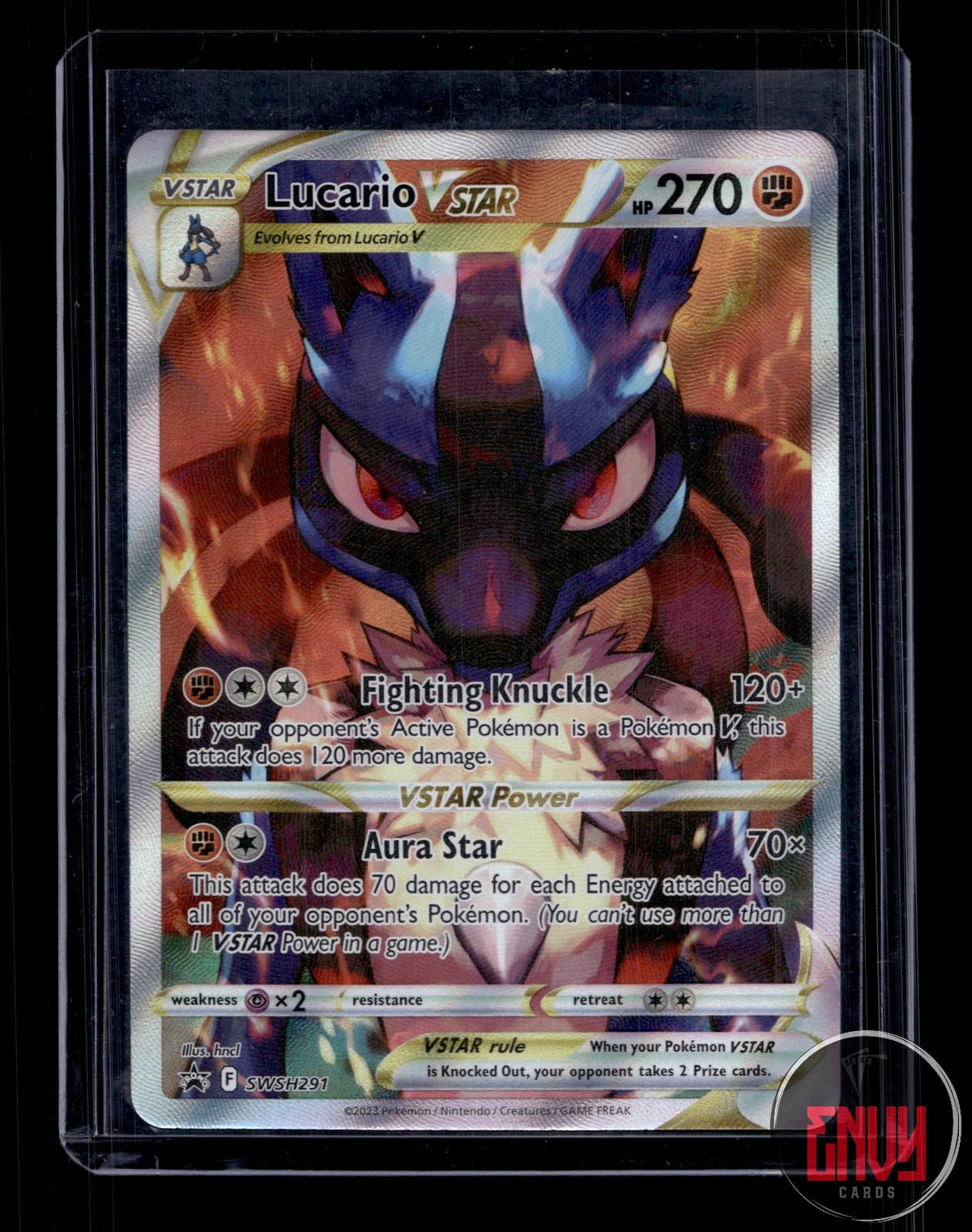 Lucario VSTAR Near Mint SWSH291 Promo Sword & Shield Promo Pokemon Holo