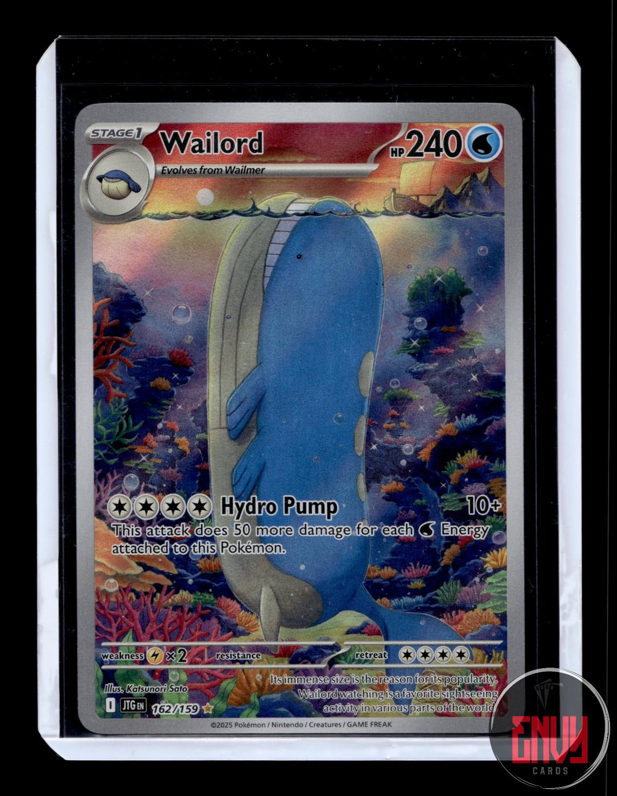Wailord Near Mint 162/159 Illustration Rare Journey Together Pokemon