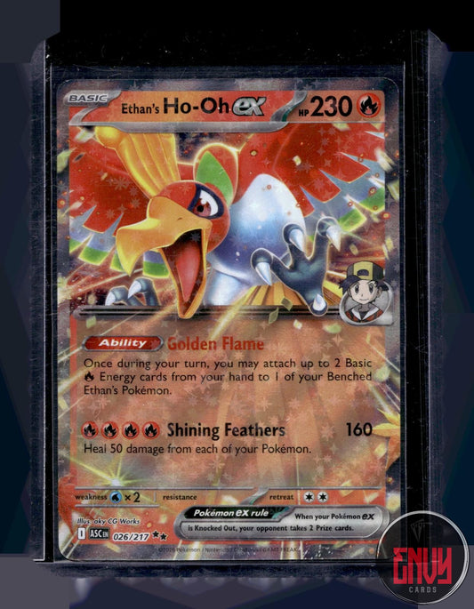 Ethan's Ho-Oh ex Near Mint 026/217 Double Rare Ascended Heroes Pokemon