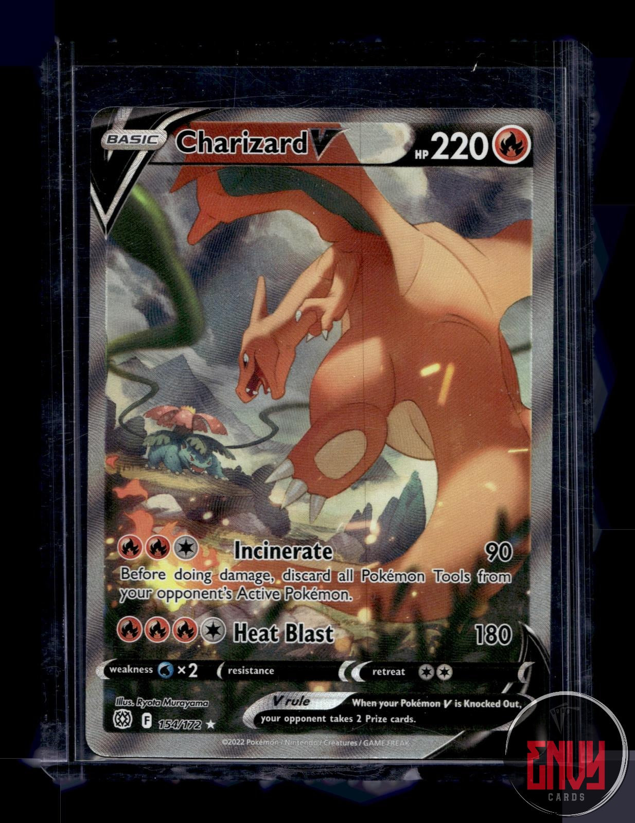 Charizard V Near Mint 154/172 Ultra Rare Brilliant Stars Pokemon Holo