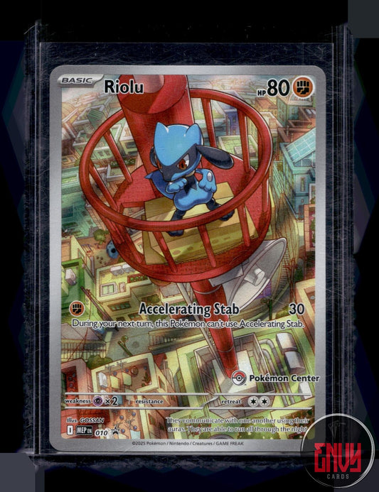Riolu (Pokemon Center Exclusive) NM 010 ME: Mega Evolution Promo Pokemon Holo