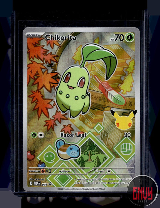 Chikorita Near Mint 046 Promo ME: Mega Evolution Promo Pokemon Holo