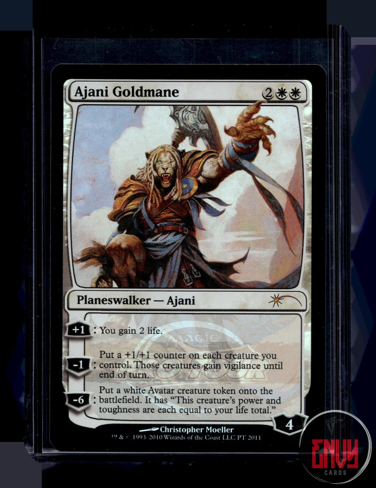 Ajani Goldmane (2011 Pro Tour) LP PT 2011 Pro Tour Magic: The Gathering Foil
