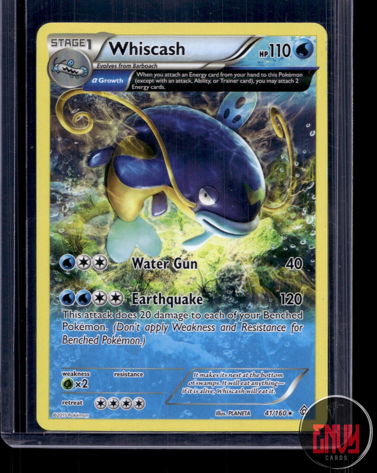 Whiscash LP 41/160 R Primal Clash Pokemon