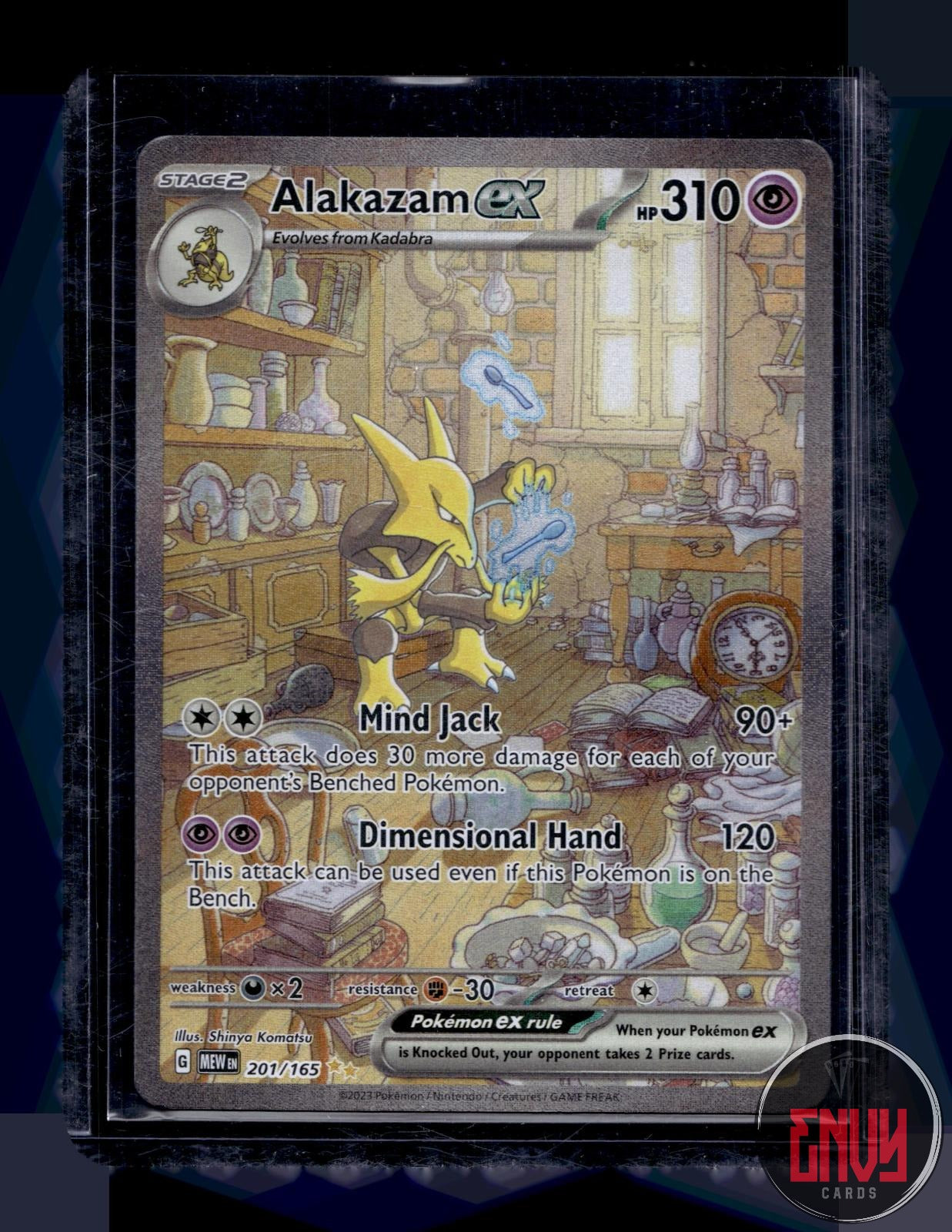 Alakazam ex Near Mint 201/165 Special Illustration Rare 151 Pokemon