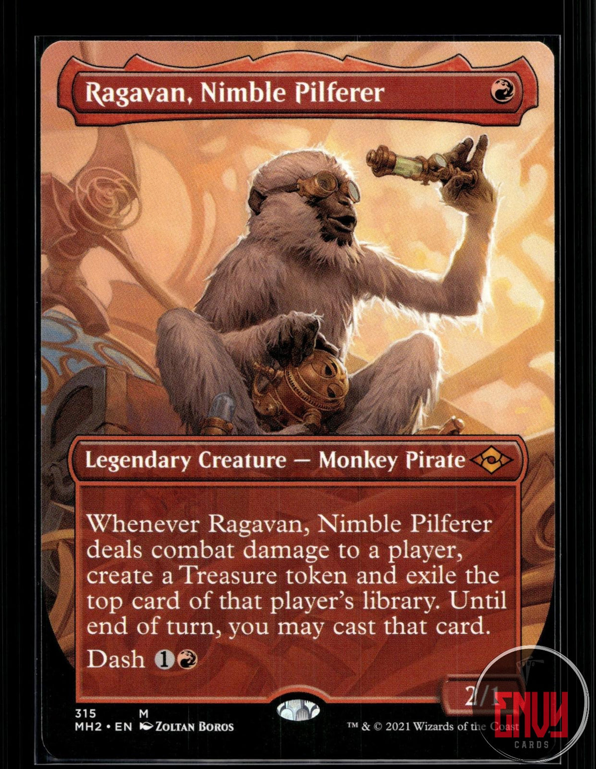 Ragavan, Nimble Pilferer (Borderless) Near Mint 315 Mythic Modern Horizons 2