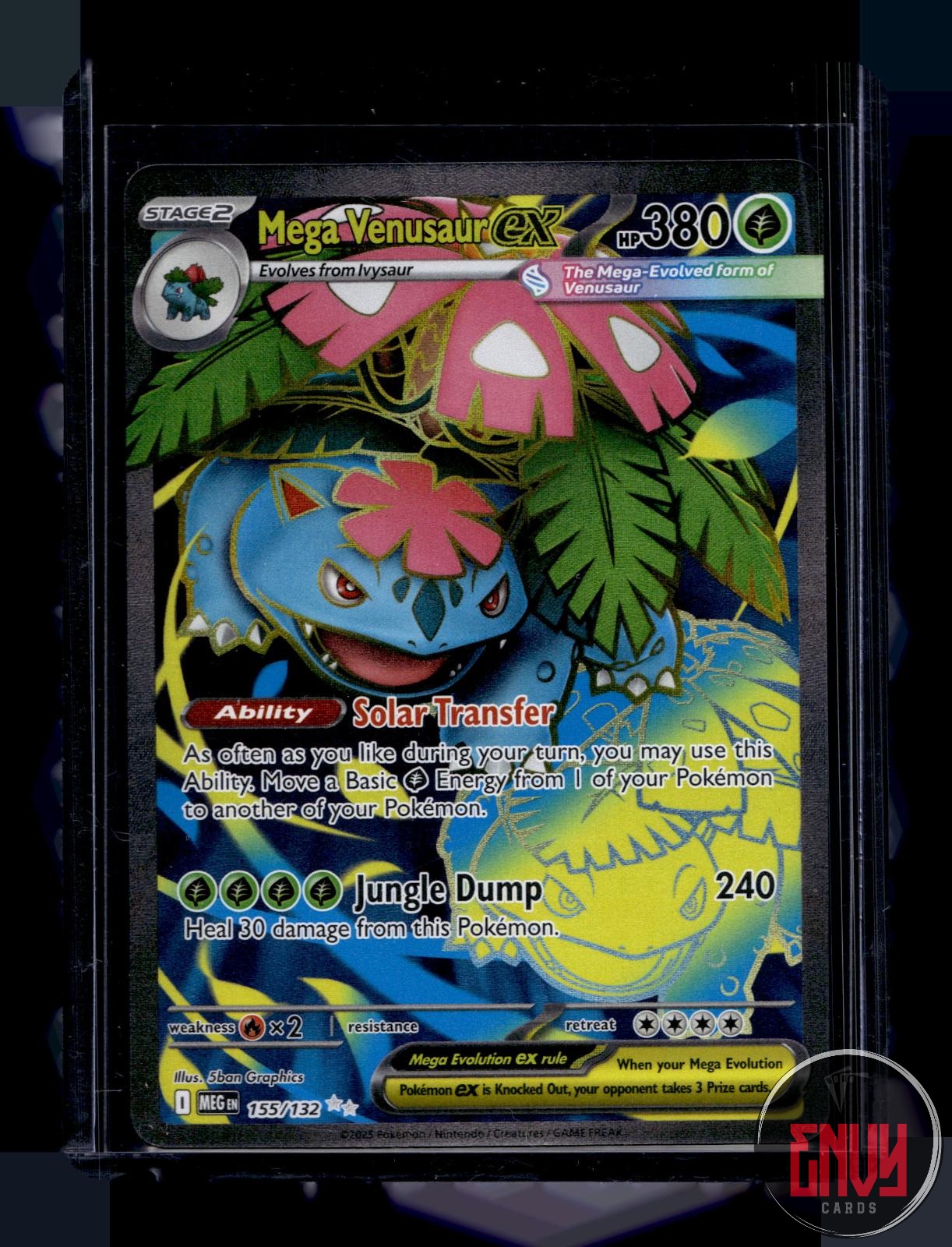Mega Venusaur ex Near Mint 155/132 Ultra Rare Mega Evolution Pokemon
