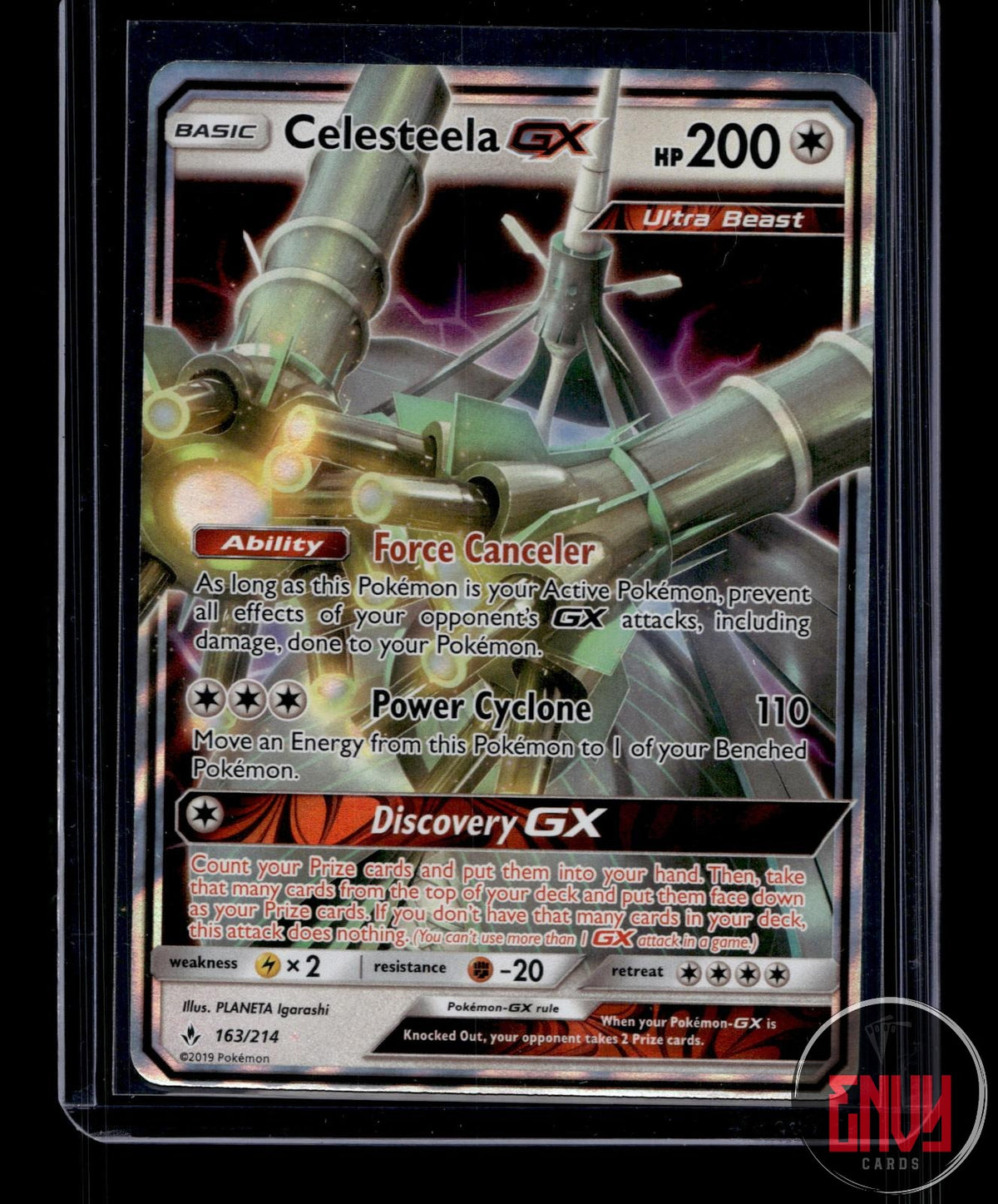 Celesteela GX LP 163/214 UR Unbroken Bonds Pokemon Holo