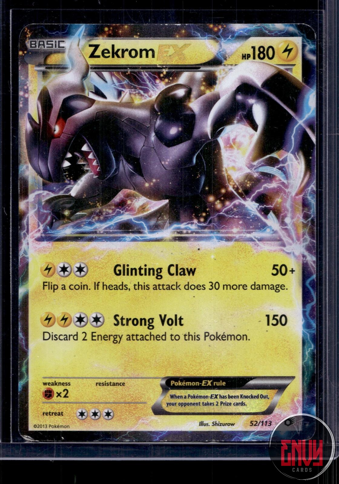 Zekrom EX DMG 52/113 UR Legendary Treasures Pokemon Holo