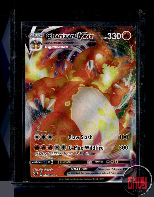 Charizard VMAX Near Mint 020/189 VMAX Rare Darkness Ablaze Pokemon