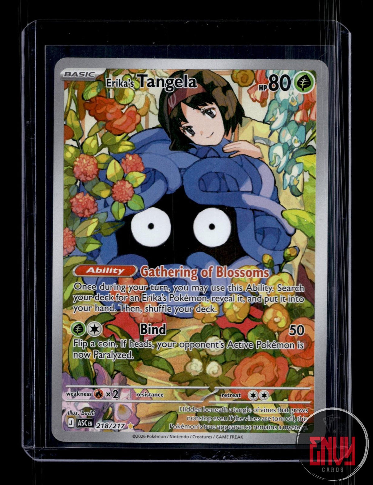 Erika's Tangela NM 218/217 IR Ascended Heroes Pokemon Holo