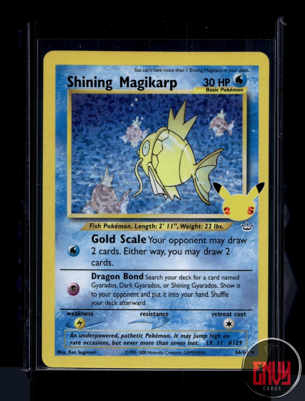 Shining Magikarp NM 66/64 Celebrations: Classic Collection Pokemon Holo