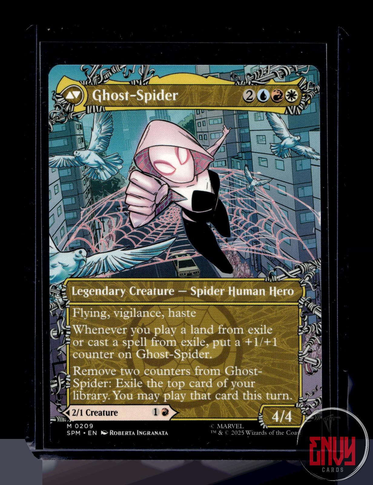 Gwen Stacy (0209) (Borderless) Lightly Played 209 Mythic Marvel's Spider-Man