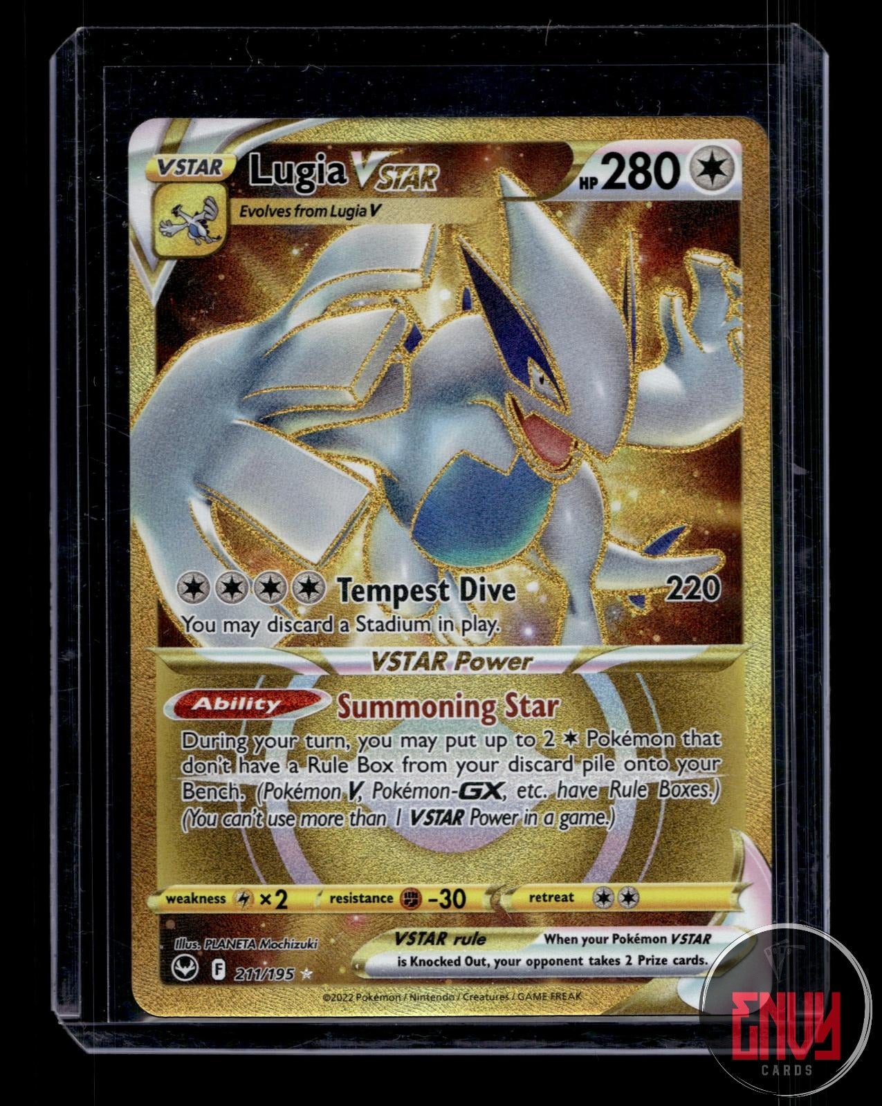 Lugia VSTAR Near Mint 211/195 Secret Rare Silver Tempest Pokemon