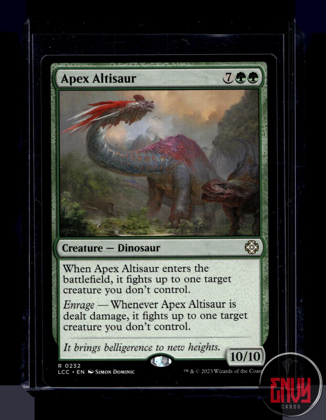 Apex Altisaur Lightly Played 232 Rare Commander: The Lost Caverns of Ixalan