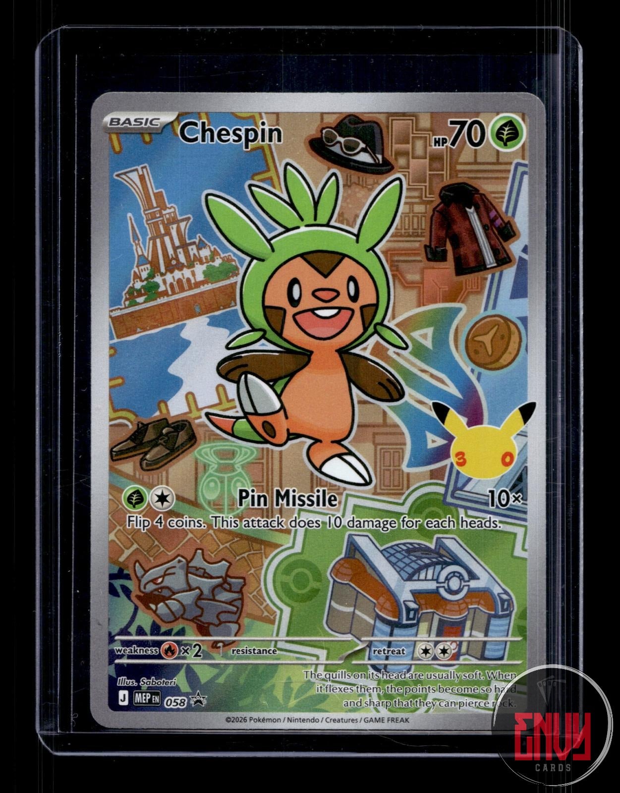 Chespin Near Mint 058 Promo First Partner Collection 2026 Pokemon Holo