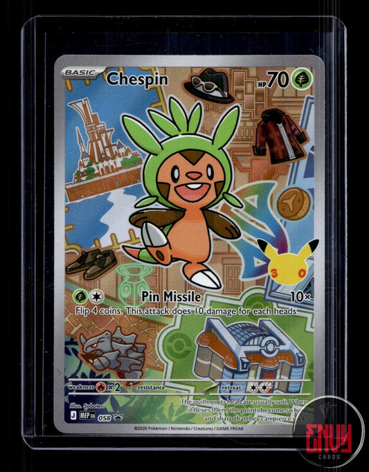 Chespin Near Mint 058 Promo First Partner Collection 2026 Pokemon Holo
