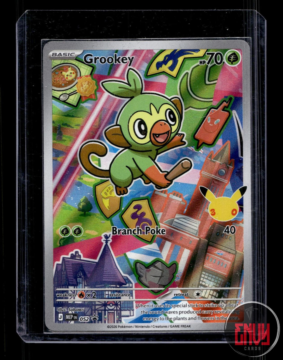Grookey NM 052 P ME: Mega Evolution Promo Pokemon Holo