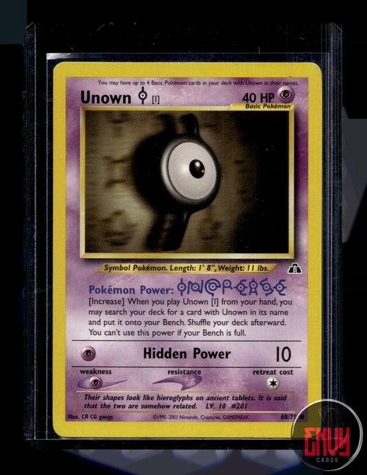 Unown [I] Lightly Played 68/75 Common Neo Discovery Pokemon Unlimited