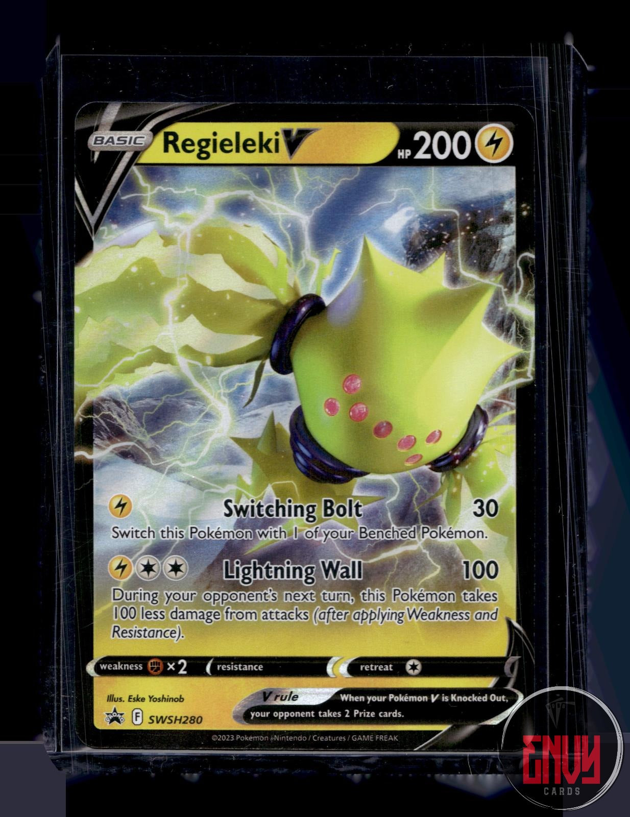 Regieleki V Near Mint SWSH280 Promo Sword & Shield Promo Pokemon Holo