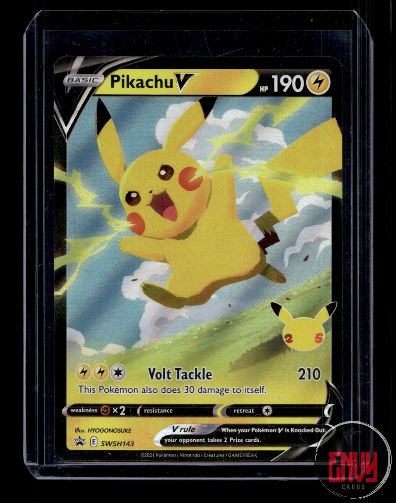 Pikachu V Near Mint SWSH143 Promo Sword & Shield Promo Pokemon Holo